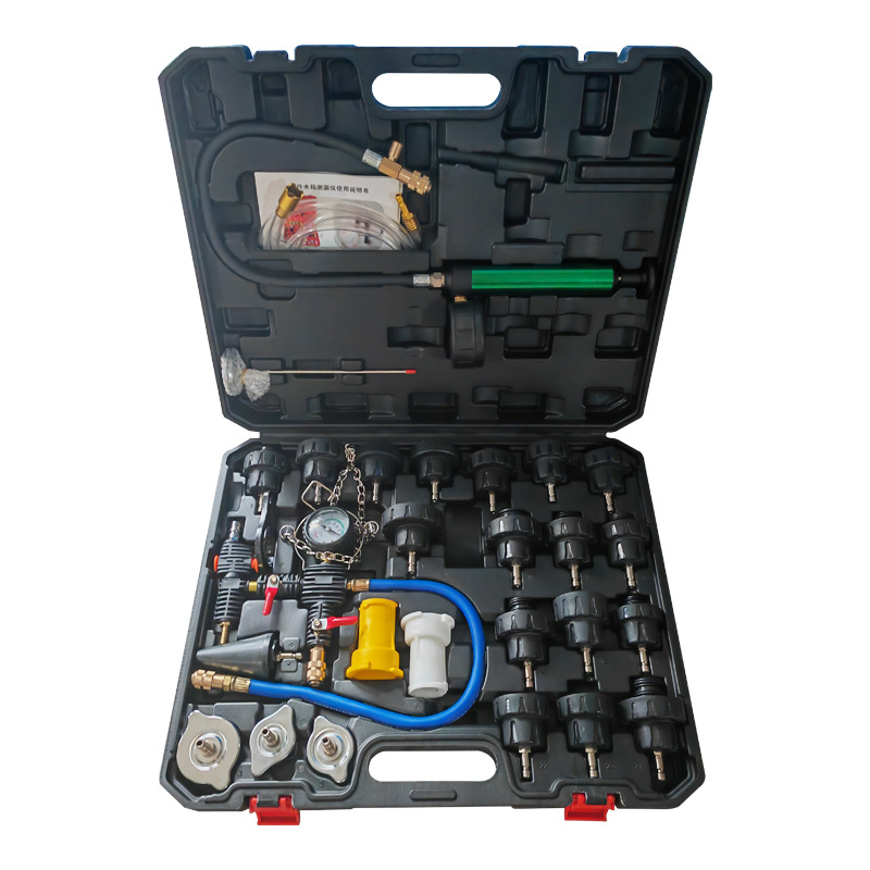 Coche tanque de agua detector fugas anticongelante relleno reemplazo 28 34 unidades traje auto reparación herramientas al por mayor