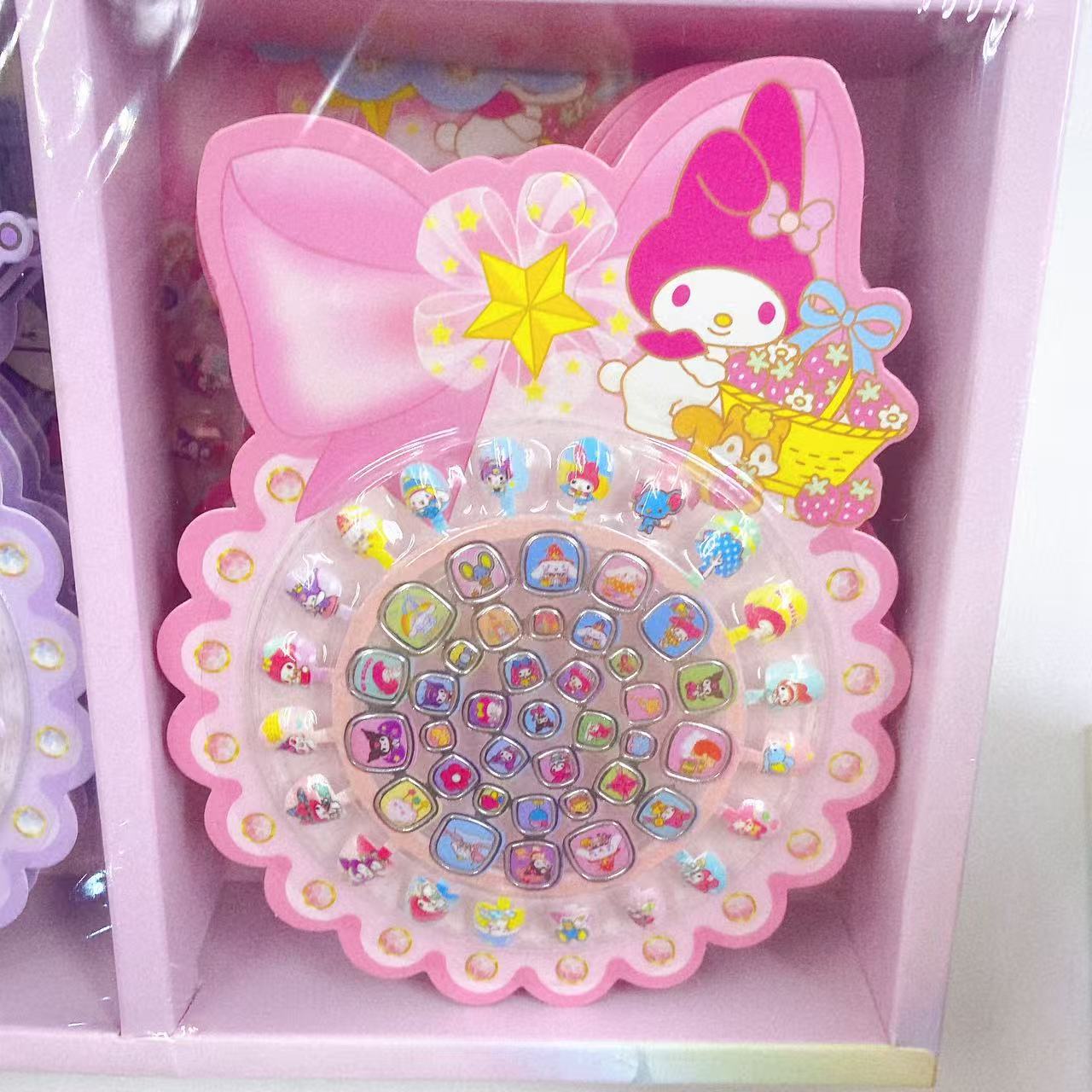 Niños dibujos animados manicure pegatinas de uñas para vestir uñas estampado pegatinas de uñas conjunto de adornos DIY vestido juguetes de chicas 2 yuanes