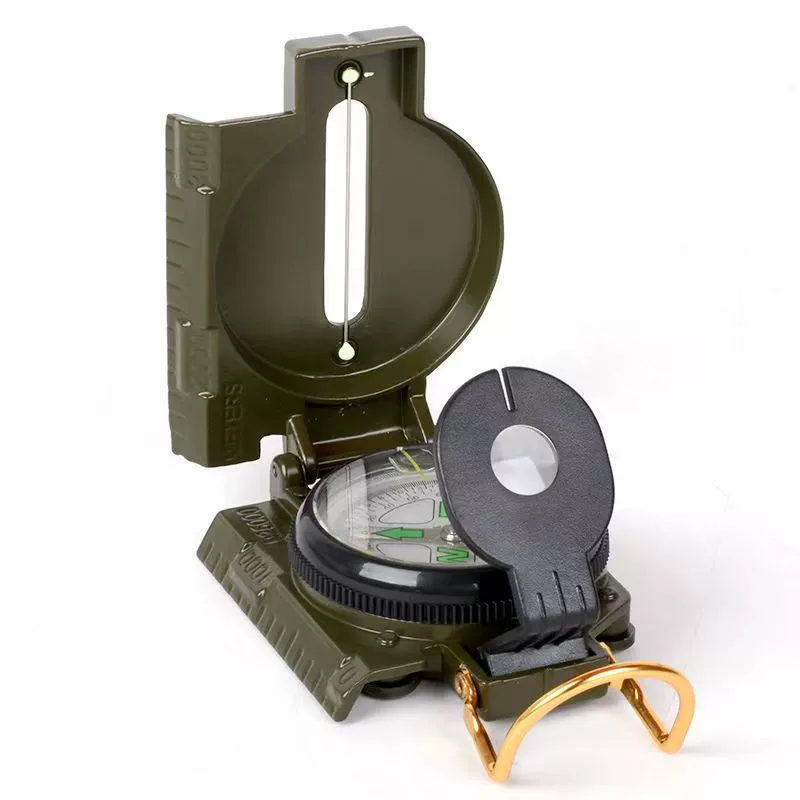 Professional quality DC45-2A American multi-function compass, metal military green north needle, outdoor travel products