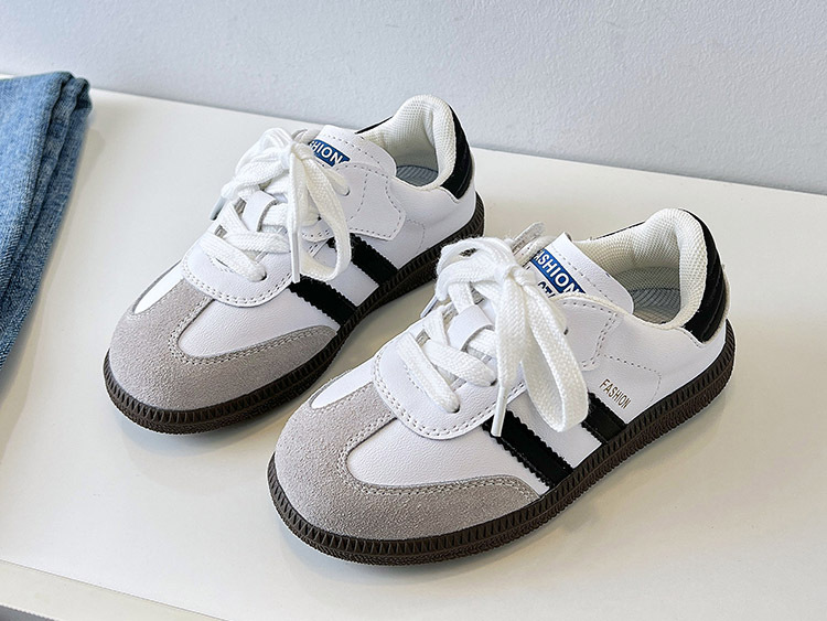 Herbst Neue Kinder Schuhe Mädchen Echtes Leder Dexun Kleine Weiße Jungen Leichte Rutschfeste Casual Forrest Gump_voghion.com