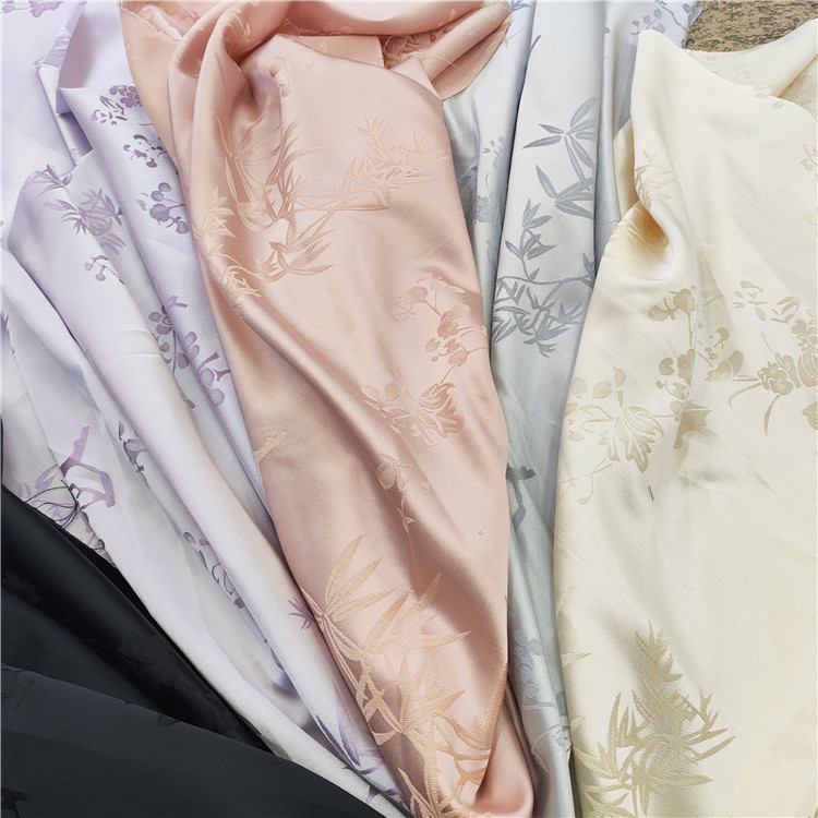 T553#春秋四季无弹提花 时装女装连衣裙礼服表演服饰手作箱包布料