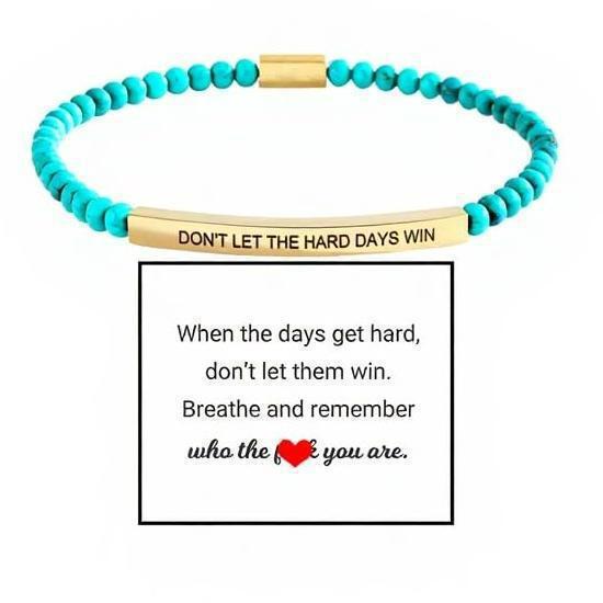 Gold Bead Letter Bracelet 4mm Obsidian Turquoise Beads Stainless Steel Curved Tube Bracelet Gold Bead Curved Tube Engraved Letter Bracelet