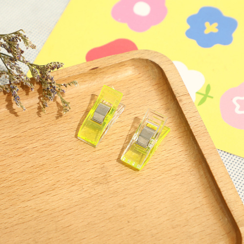 Colorful Japanese edge banding scissors, axe-type scissors, patchwork sewing clips, fixed positioning clips, plastic small clips, cross-border best seller