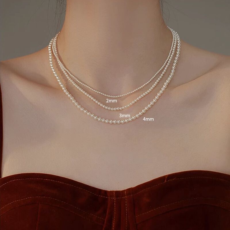NK-188 very small grain pearl necklace short fashion Joker light luxury personality niche factory wholesale jewelry NK-188 very small grain pearl necklace short fashion Joker light luxury personality niche factory wholesale jewelry
