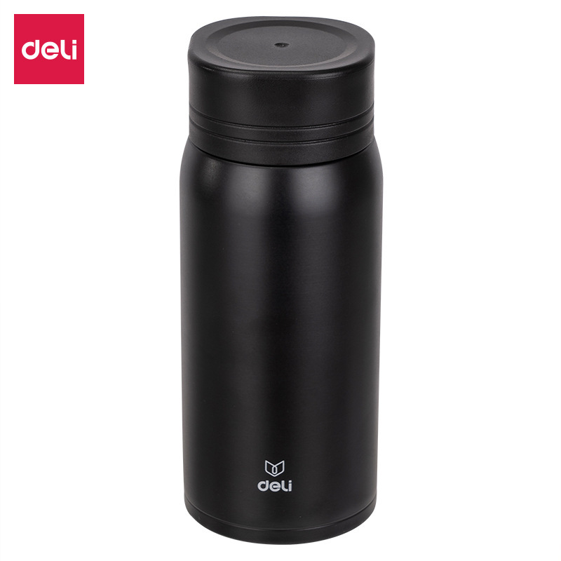 Deli 17653 vacío 304 Acero inoxidable taza moda simple Oficina estudiante fácil de llevar