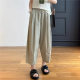 Breathe pants! Cotton Lightweight Breathable Small 2025 Summer New Loose Slim Cropped Casual Pants