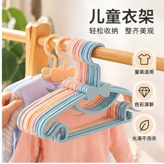 蝴蝶结儿童衣架塑料加厚家用婴儿衣撑防滑无痕儿宝宝衣架现货批发