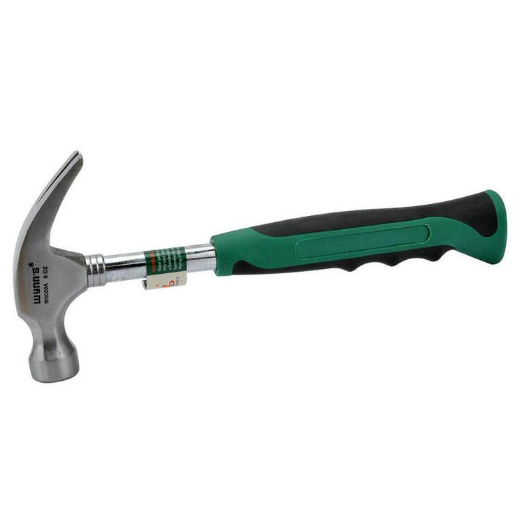 威力狮双色钢管柄羊角锤8磅0.25KG16磅0.5KG榔头铁锤起钉器W0050