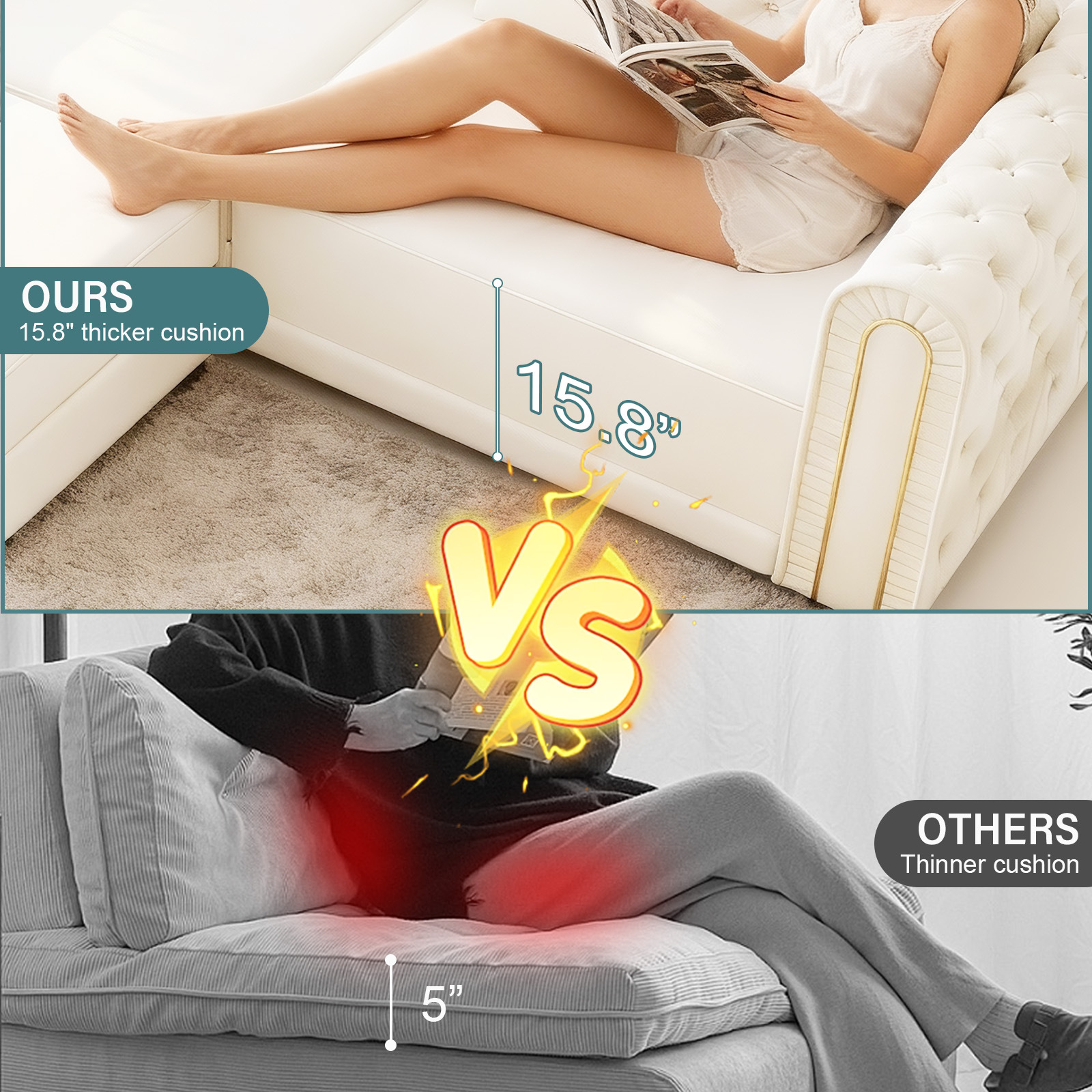 Sofá de compresión al vacío plegable italiano simple sofá recto multifuncional para sentarse y acostarse pequeña sala de estar