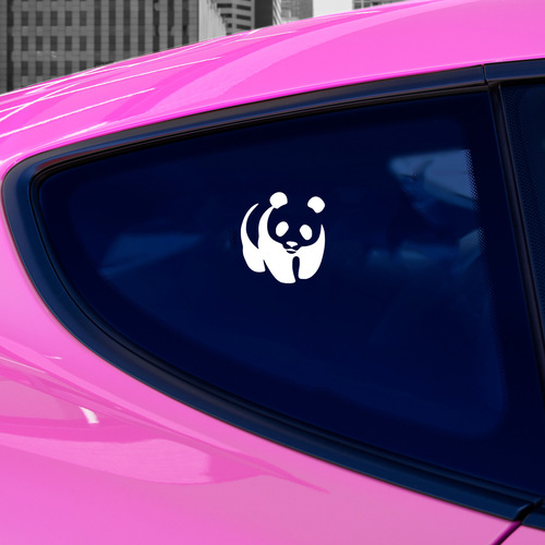Exterior cute panda-shaped universal creative personalized car sticker, vinyl waterproof decal, warning sticker