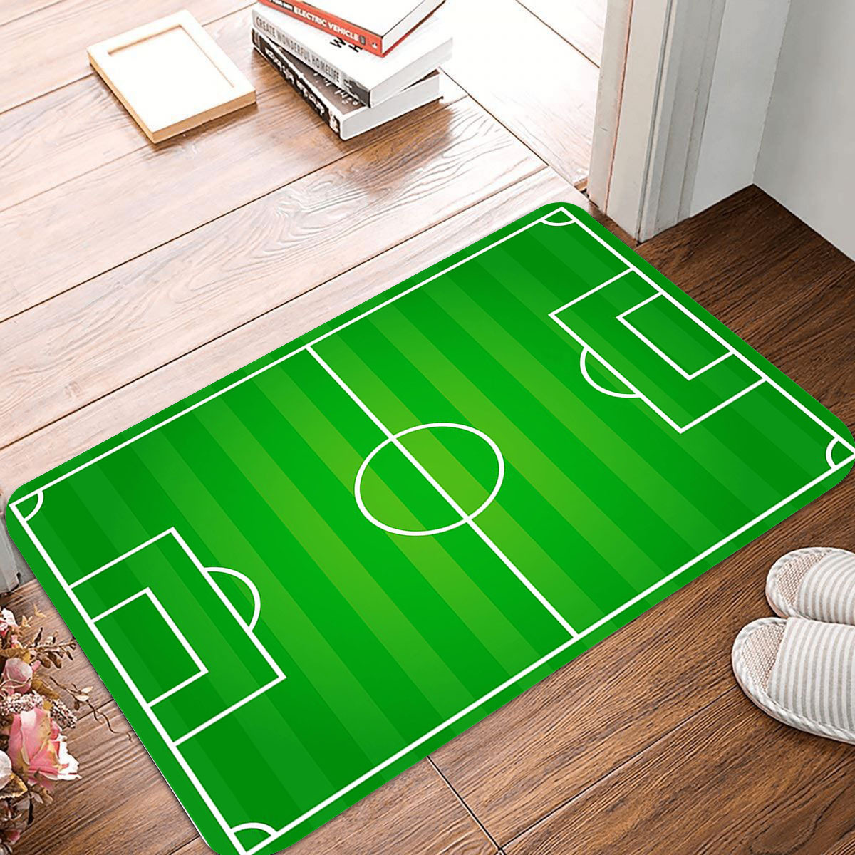 Serie de campo deportivo transfronterizo alfombra decorativa del piso dormitorio casa alfombra del piso campo de fútbol juego impresión hogar sala de estar