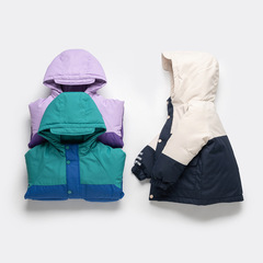 新款兒童羽絨服男童女童中長款加厚冬裝中大童白鴨絨工裝外套童裝