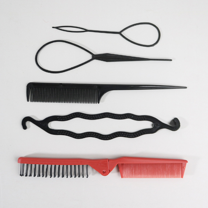 Peine plegable para niños, trenzado de patrones para bebés y niñas, sin dañar el cabello