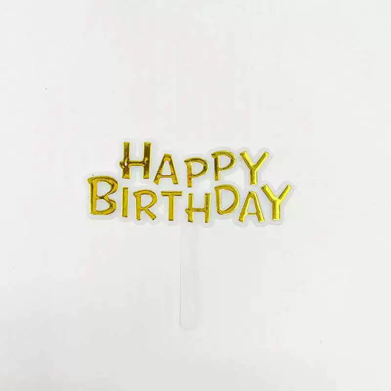 День рождения торт входное English Chinese Happy birthday card вставка выпечки украшение пластиковая вставка принадлежности для украшения торта