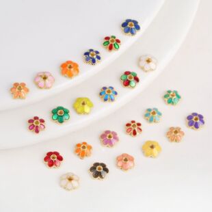 18K��ɫ6mm��̩�{��ɫ���ͻ����Ƭ��������diy�ֹ�������朲���