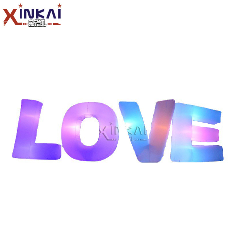 工厂热销户外求婚LOVE字母 LED发光字母气模广告宣传商场字母道具