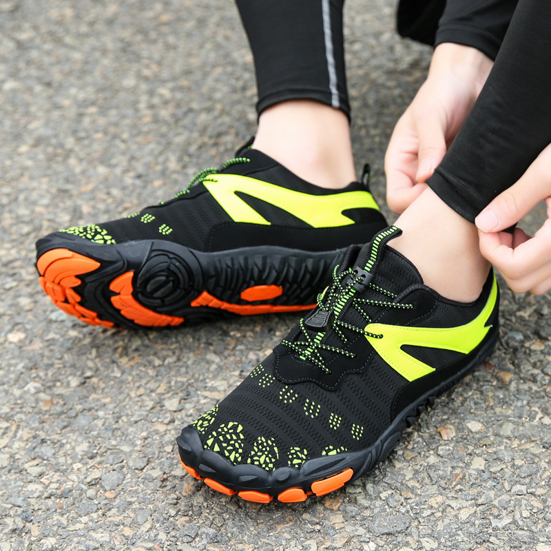 Zapatos de malla de cinco dedos para exteriores, versión deportiva para montañismo, zapatos de senderismo transpirables, zapatos de correr para escalada en roca para hombre, antideslizantes image 12