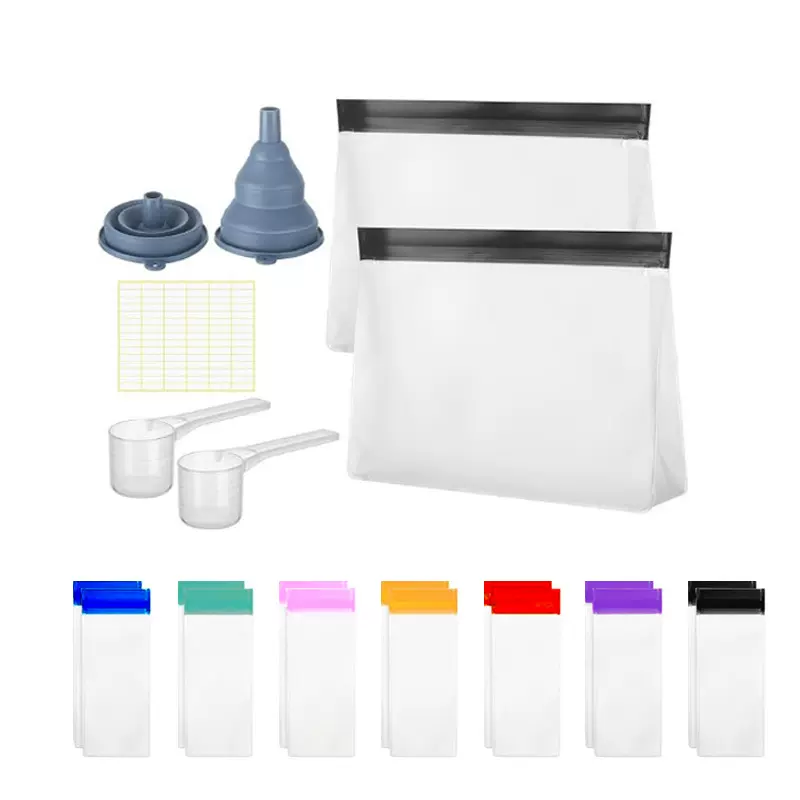 旅行塑胶eva药片分装袋 便捷peva药物收纳自封袋 彩色eva药丸袋子