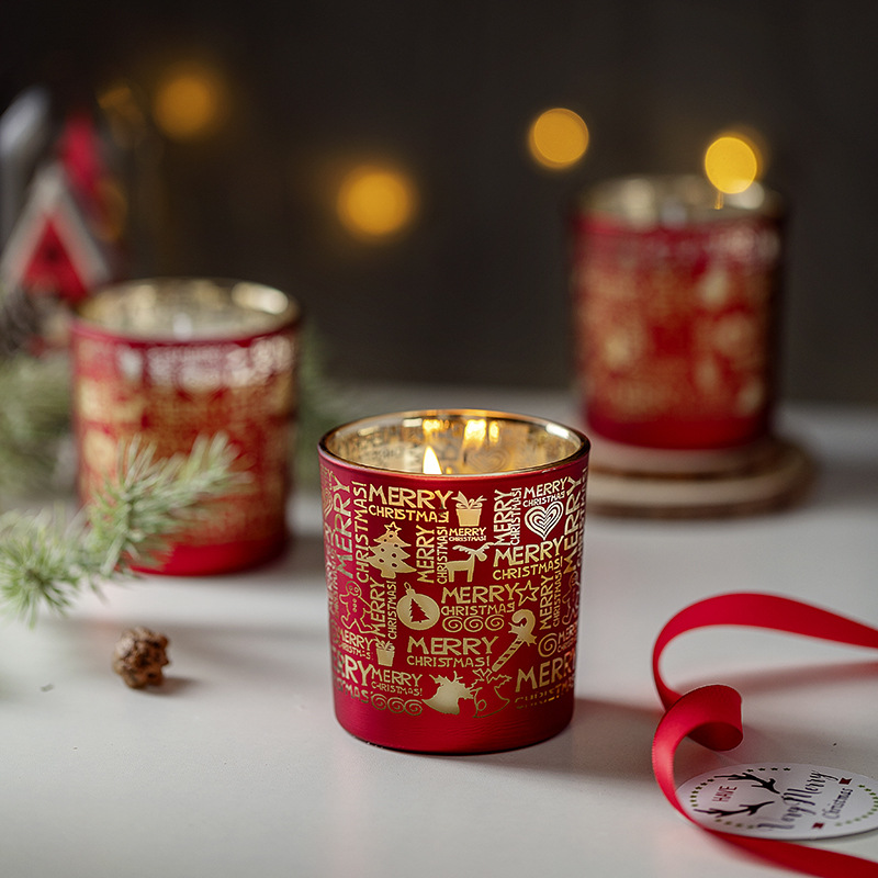 Navidad decoración de flores y frutas set de vela de perfume de Navidad regalos excelentes fragrancias de armario