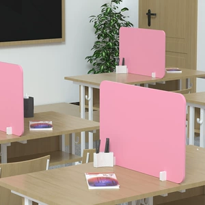 [课桌上隔离防护板学生考试办公桌面分隔板防飞沫屏风食堂餐桌隔断]