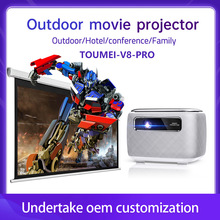 V8P 1080P 5G WiFi 4K support portable home theater projector