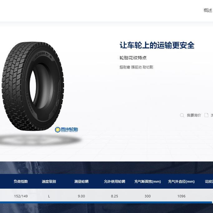 前进 (ADVANCE)12R22.5轮胎 GL269D花纹 正品卡客车轮胎