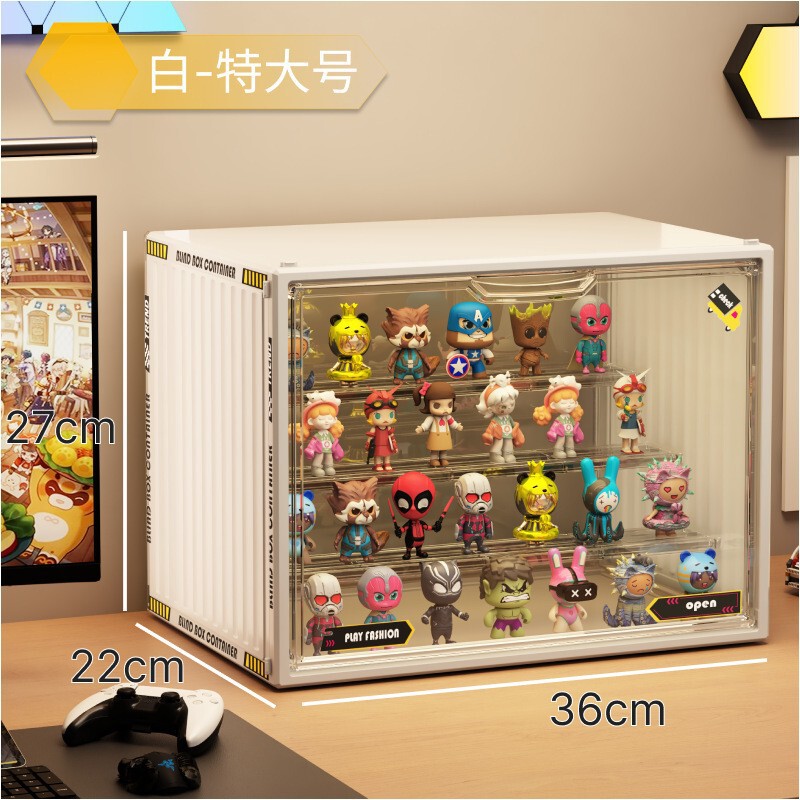 アクリルブラインド収納ケース防塵厚手透明高颜値展示棚泡マット手作り展示ケース|undefined
