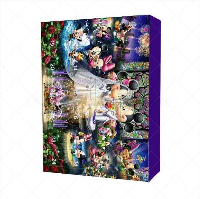 Адвент-календарь Disney Mickey на 24 дня, блайнд-бокс с фигурками, коллекционные украшения