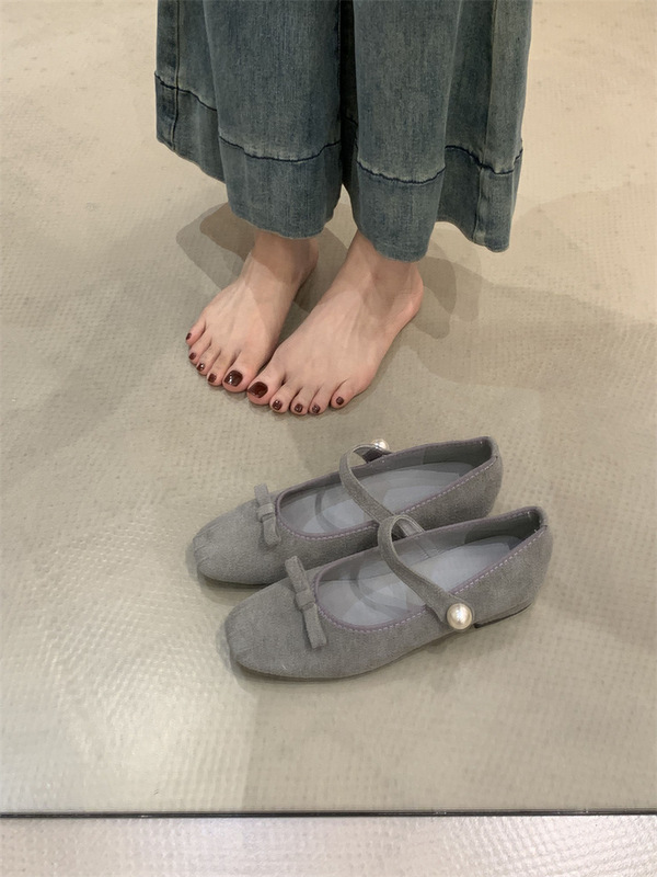 法式温柔晚晚风玛丽珍鞋女2025秋季新款蝴蝶结平底芭蕾舞浅口单鞋|undefined