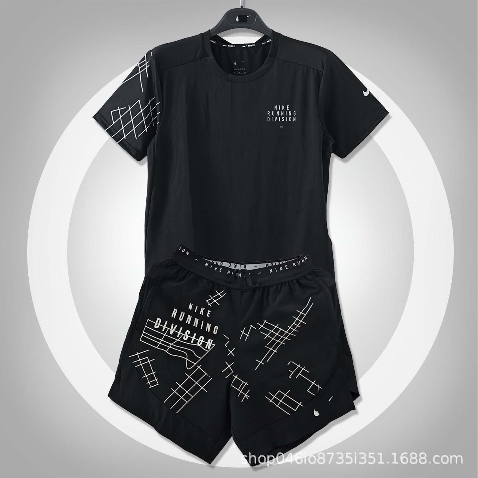 Conjunto de Camiseta Deportiva de Secado Rápido Espándex Transpirable para Senderismo Montañismo y Correr