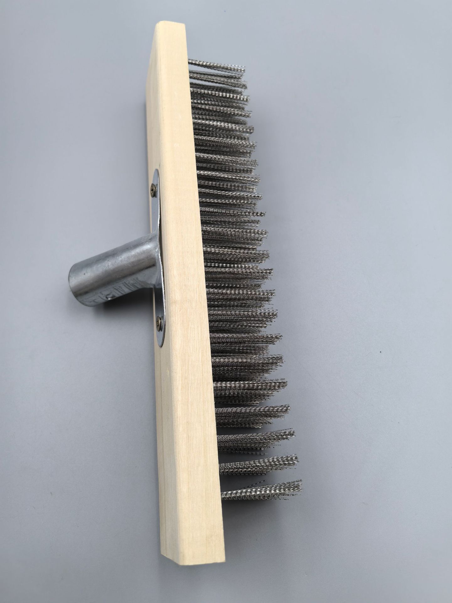 바닥 브러시, 스테인레스 스틸 와이어 바닥 브러시 6줄 30CM (아이언 헤드)