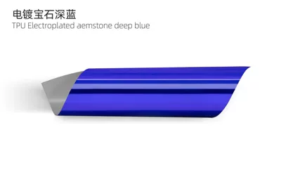 Electroplated Silver Tpu Color-Changing Film, Electroplated Car paint protective film - electric-sapphire-blue-15215m75mil