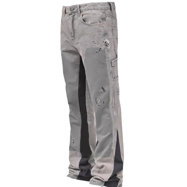 Fashionable elastic denim brand sticker