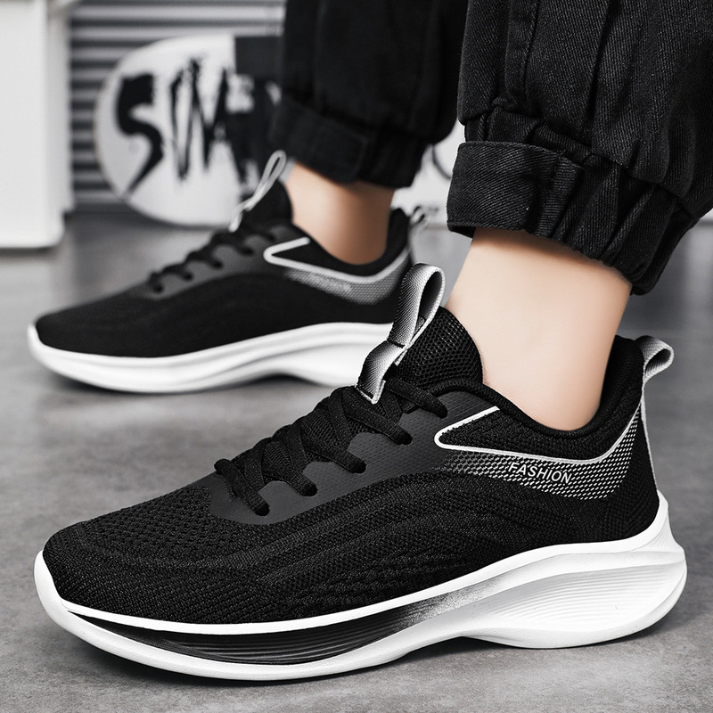 Spring and Summer Men's Shoes 2025 New Mesh Breathable Sports Shoes Lightweight Running Shoes Casual Shoes Fashion Basketball Shoes Cross-Border Spring and Summer Men's Shoes 2025 New Mesh Breathable Sports Shoes Lightweight Running Shoes Casual Shoes Fashion Basketball Shoes Cross-Border