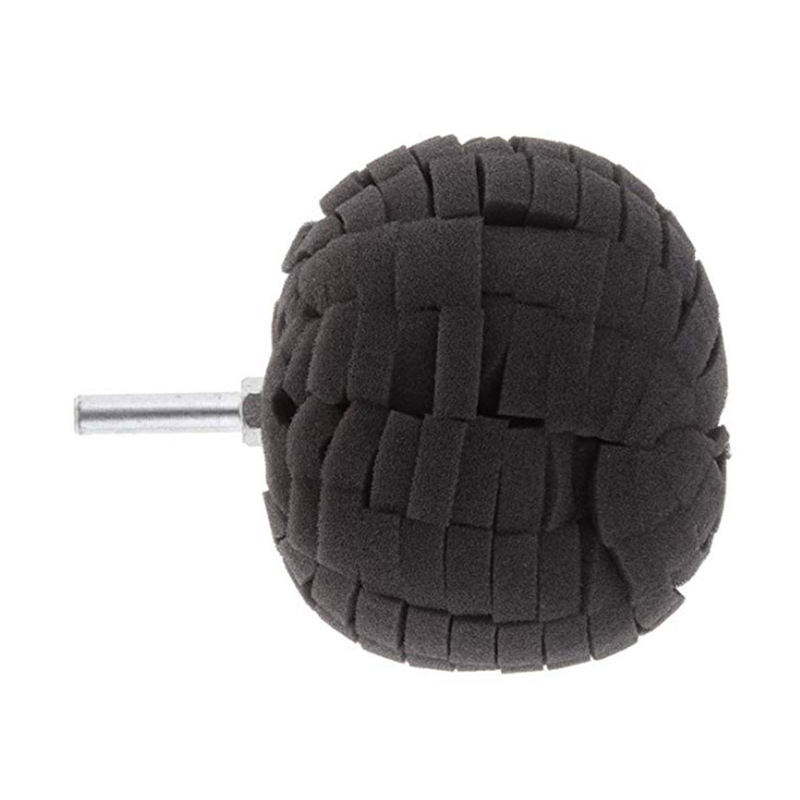 Cubo de rueda de automóvil pulido esponja broca para taladro eléctrico ángulo muerto de malla media pulido esponja rueda cono de pulido de plástico de metal image 7