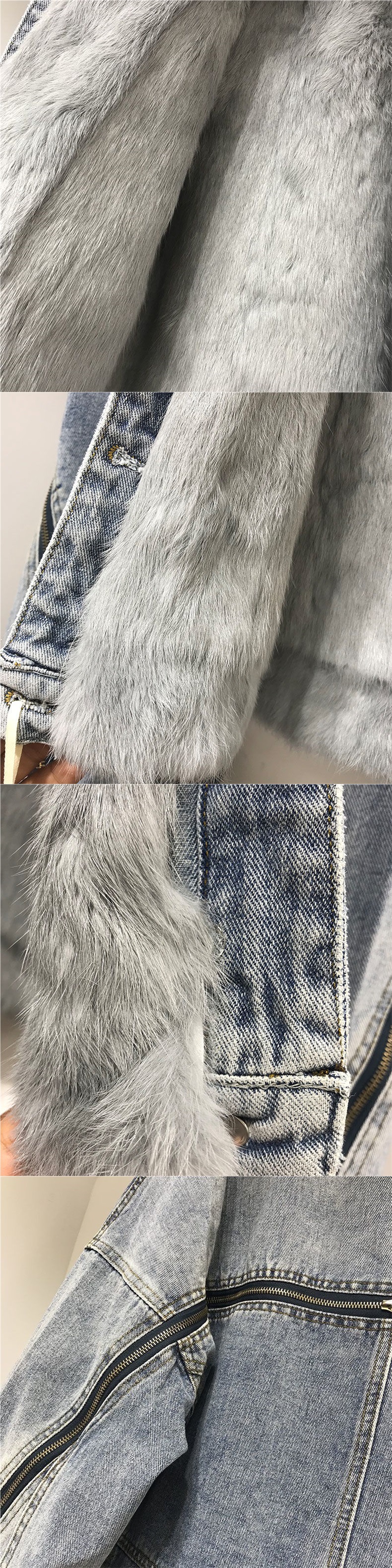 Women's Inner Denim Loose Coat