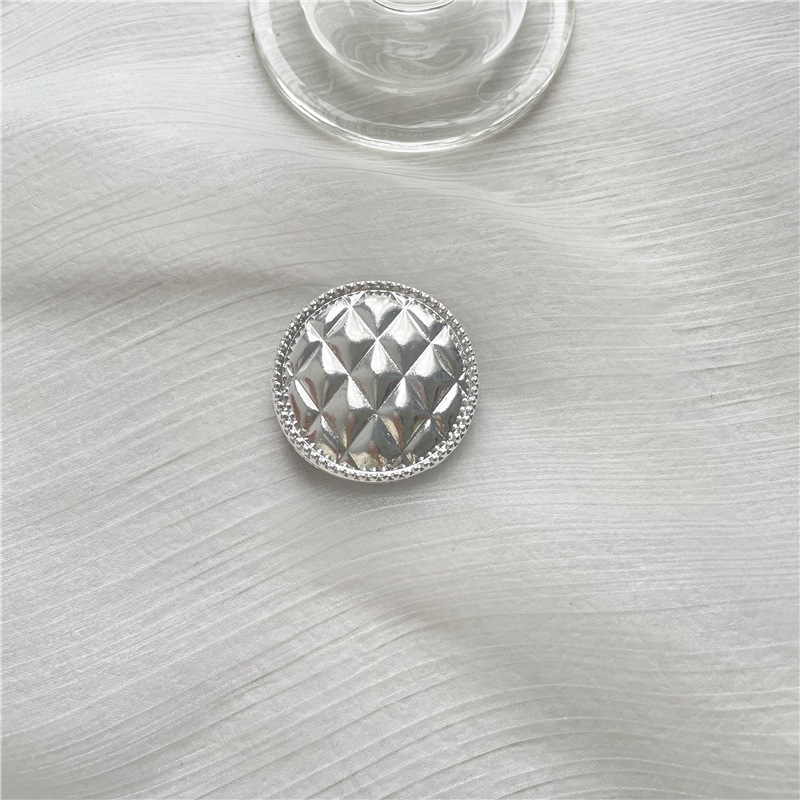 Metal electrochapado plata DIY teléfono móvil airbag soporte creativo perezoso escritorio soporte teléfono móvil anillo hebilla moda coreana