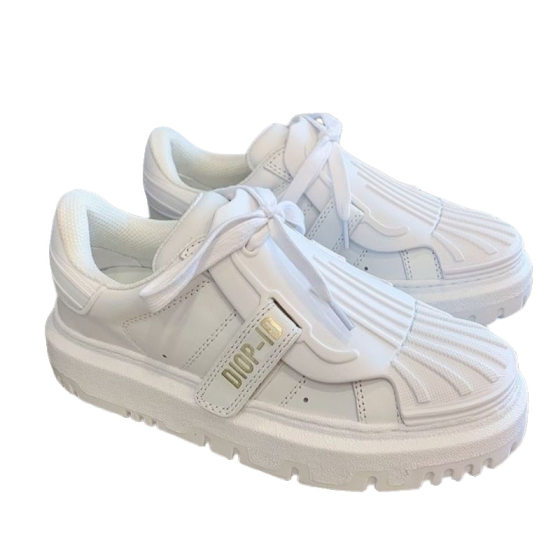Mona Same Style Shell Head Cookie Shoes 2025 Early Spring New Leather Platform Shoes Casual White Shoes Women's Torre Shoes