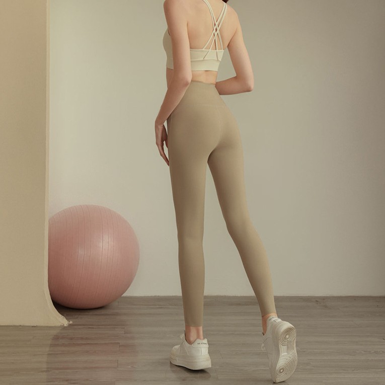 [End of Stock Clearance] No Awkward Line Peach Butt Lift Women's High Waist Tummy Control Tight Yoga Pants Running Sports Fitness Pants