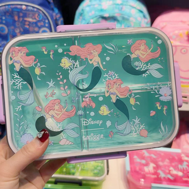 Fiambrera australiana smiggle para estudiantes de primaria y secundaria, lonchera de dibujos animados, lonchera de gran capacidad, caja de frutas para niños