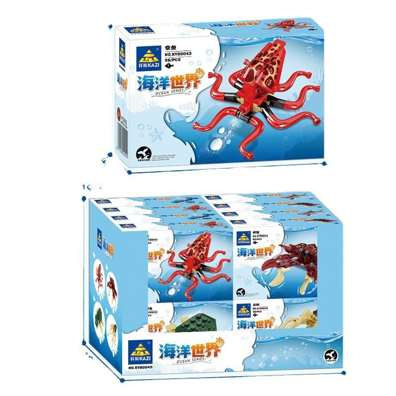 KaiZhi 80040 Serie de Insectos 8 en 1, Juguetes Educativos de Construcción para Niños, Mercado Nocturno, Bloques Pequeños