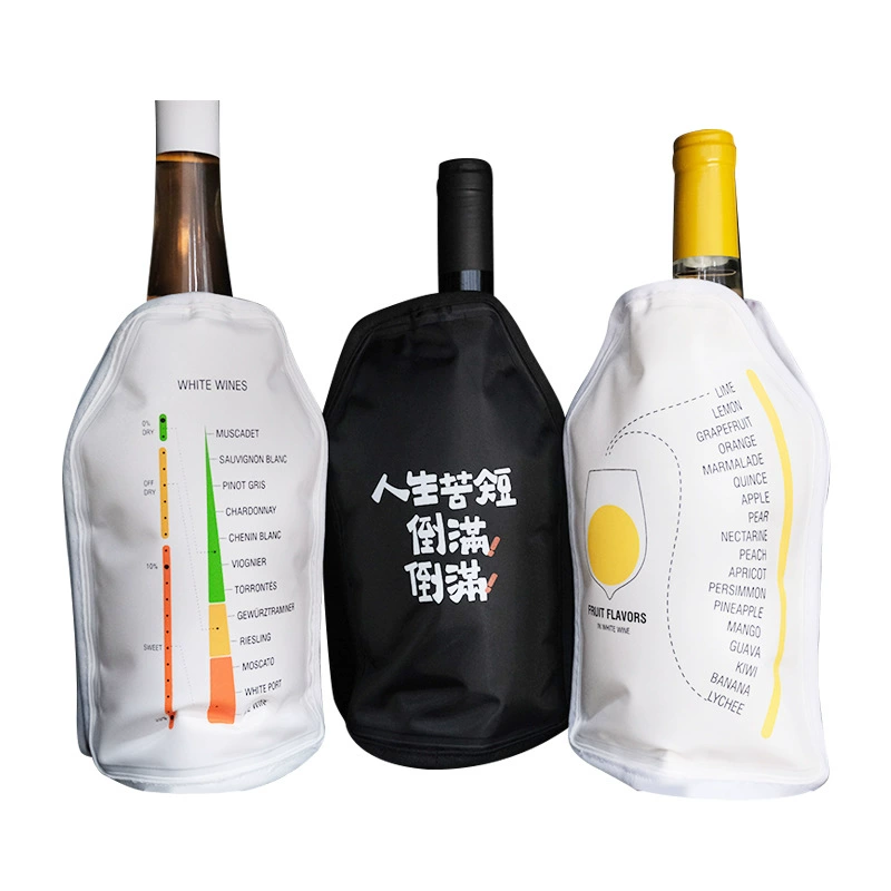 Холодильник для бутылок Ice Sail Gel Wine Cooler Sleeve – изолированная накладка в форме T, 23.5×15.5 см, 440 г