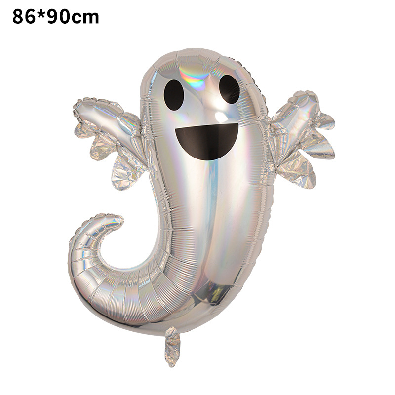 Halloween noche fiesta fantasma forma globo diseño Globo de aluminio de Halloween nuevo gran dibujos animados en forma de calabaza