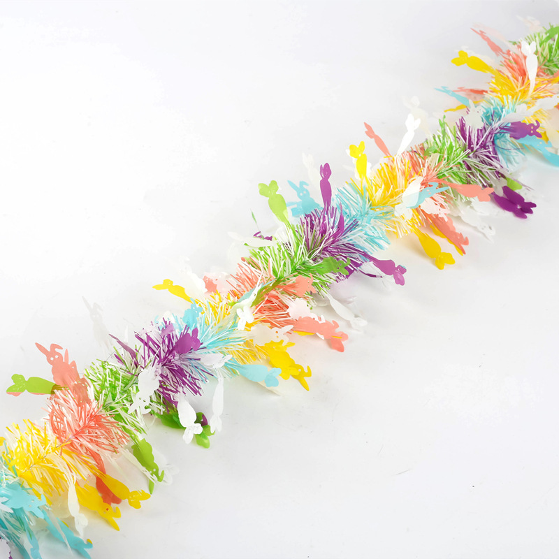 Transfronterizos Amazon Easter Egg Decoration Party Stripes Disposición de Fiesta de Ficha