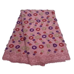 swiss voile+3d flowers �¿��޲������C��ٽz��߅3D����