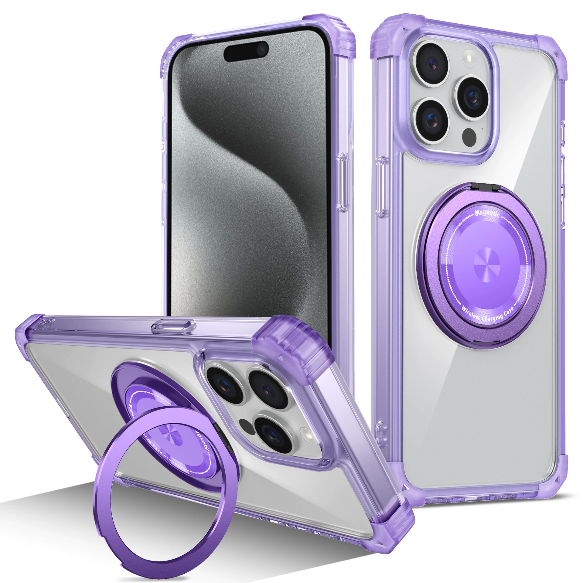 Apple, совместимый с iPhone 15, трубчатые защитные уголки, 15 Pro Max, 360 градусов, 15 Plus, защита от падений