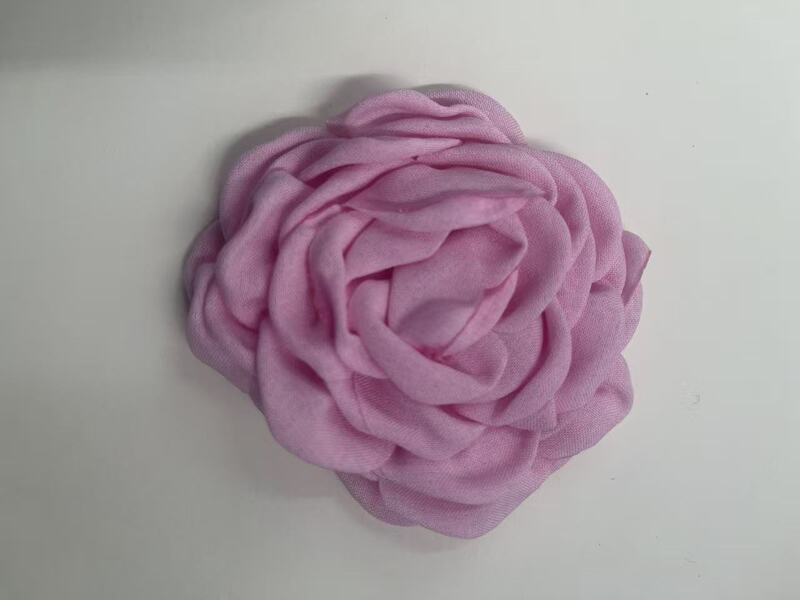 Caro同款烤边布艺花朵9cm立体烧边花朵diy发饰鞋帽胸花饰品配件|undefined
