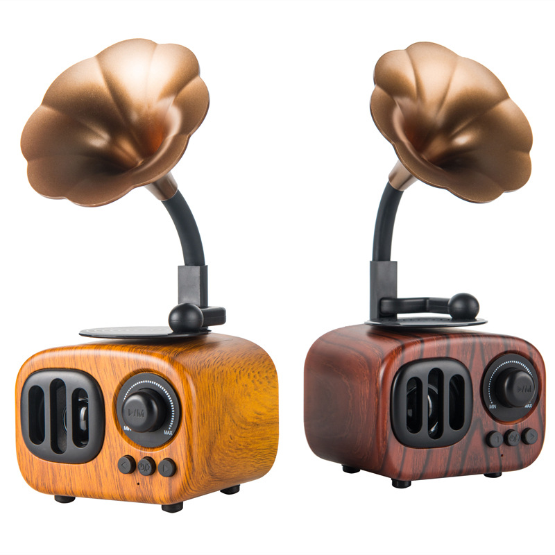 Regalos transfronterizos retro altavoces bluetooth AS90 tarjeta altavoces bluetooth radio inalámbrica mini sonido alto valor facial