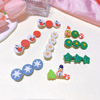 Fimo flowers and plants Christmas green Hairpin Word folder Duckbill clip Versatile Card issuance Side Bangs Hairdressing