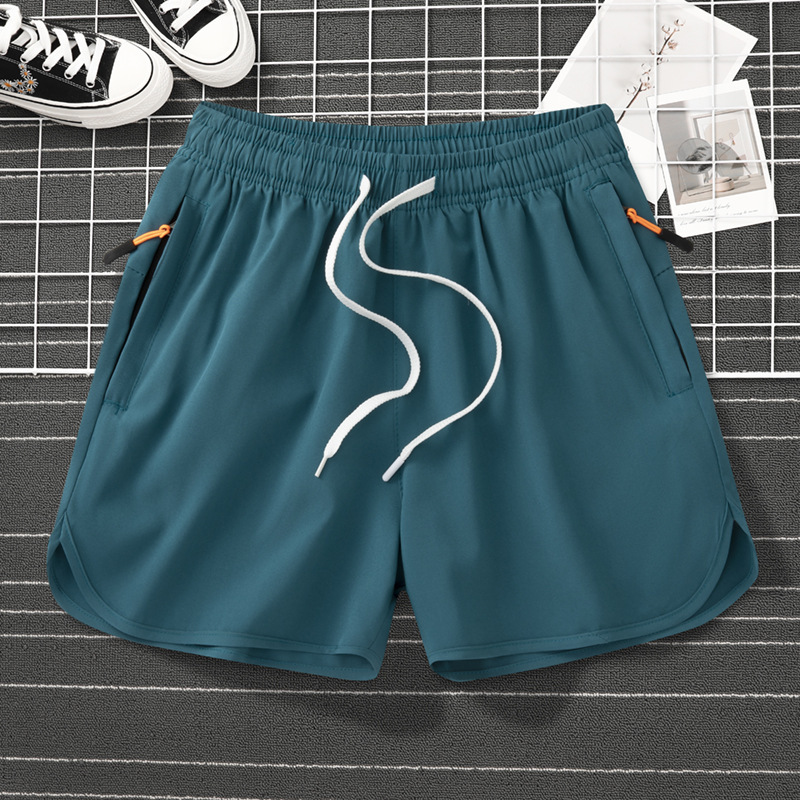 Summer Sports Ice Silk Three-point Pants Men's Quick-drying Running Three-point Shorts Men's and Women's Trendy Brand Loose Casual Four-point Pants